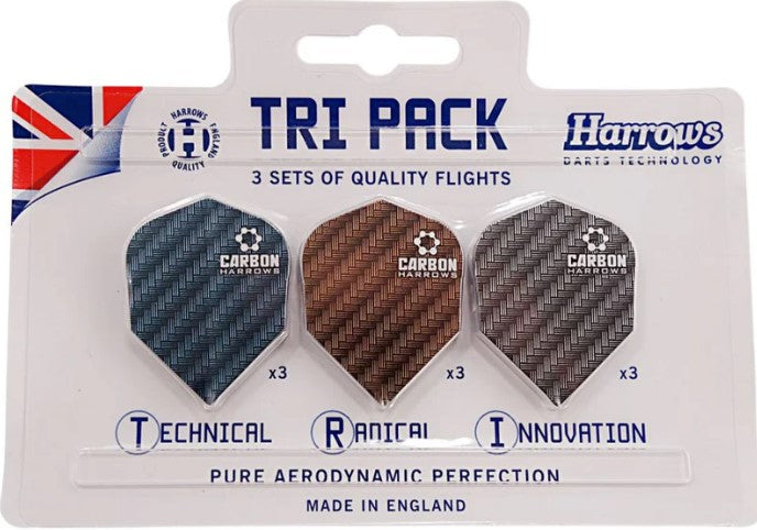 Harrows Tri Pack Carbon Flights