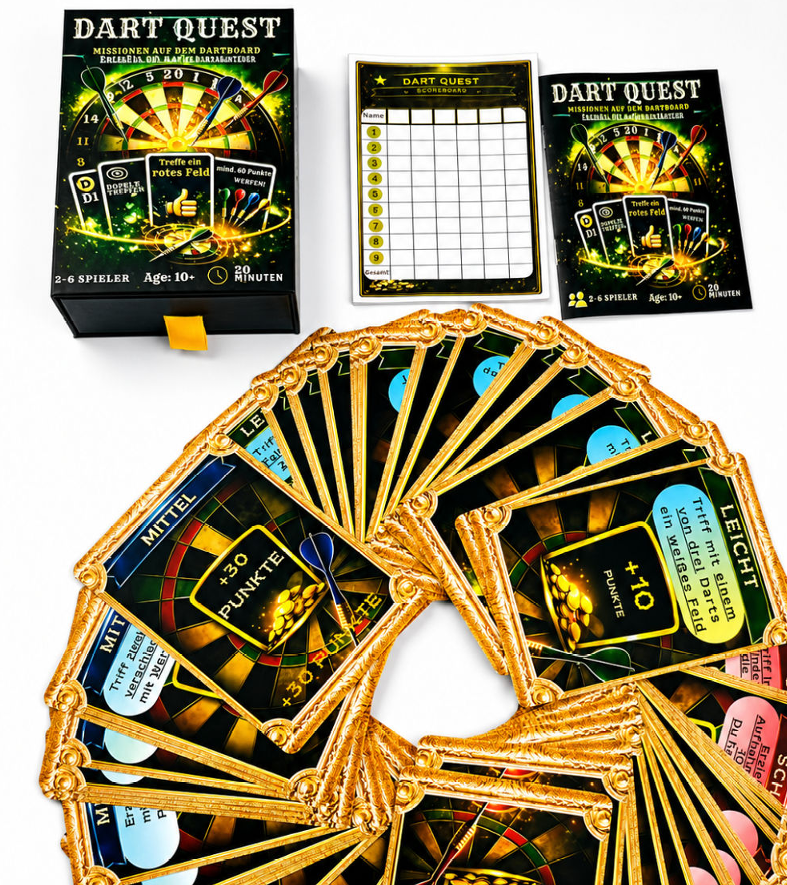 Darts Quest - Kartenspiel für Jedermann