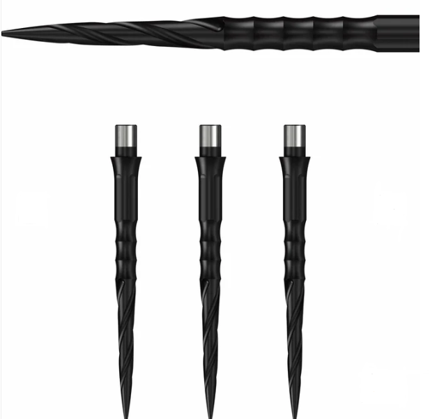 Caliburn EVO Dart Points - Spiro - No Lip - Black