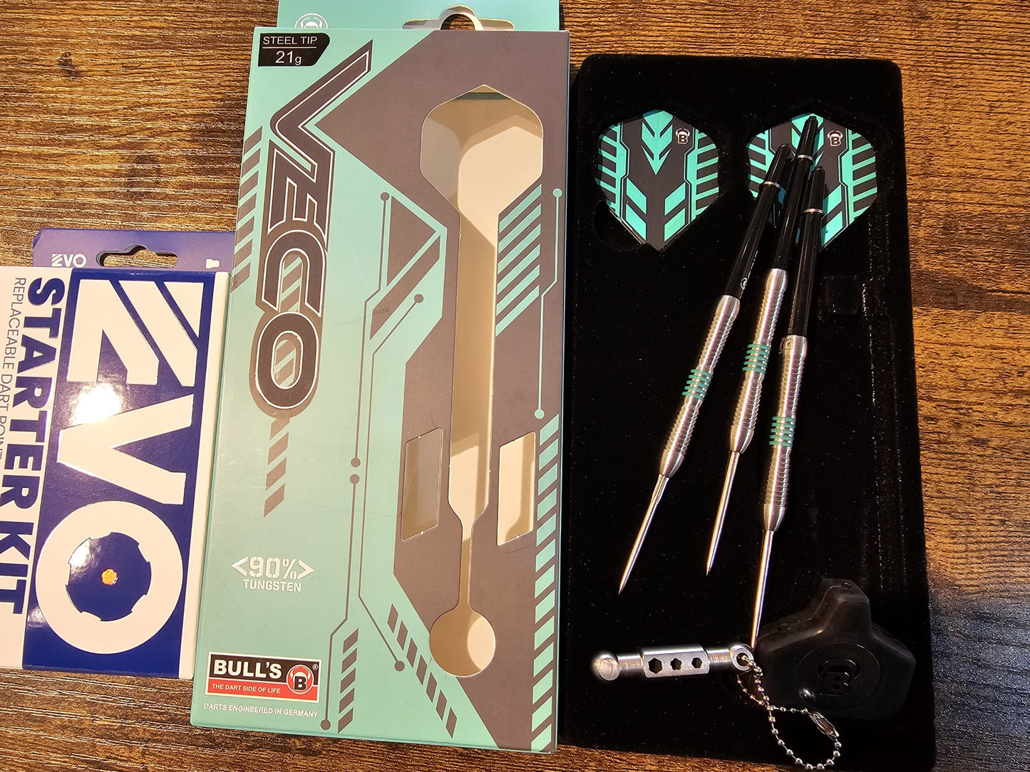 BULL'S Veco V1 Steeldart 21g Steeldart inkl. CALIBURN EVO SYSTEM
