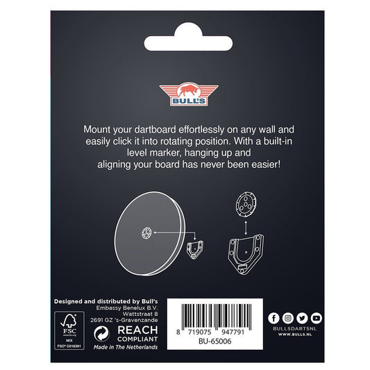 BULL'S Click Fix Bracket Board Halterung mit Wasserwaage