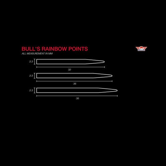 Bulls Rainbow Steeldart Spitzen