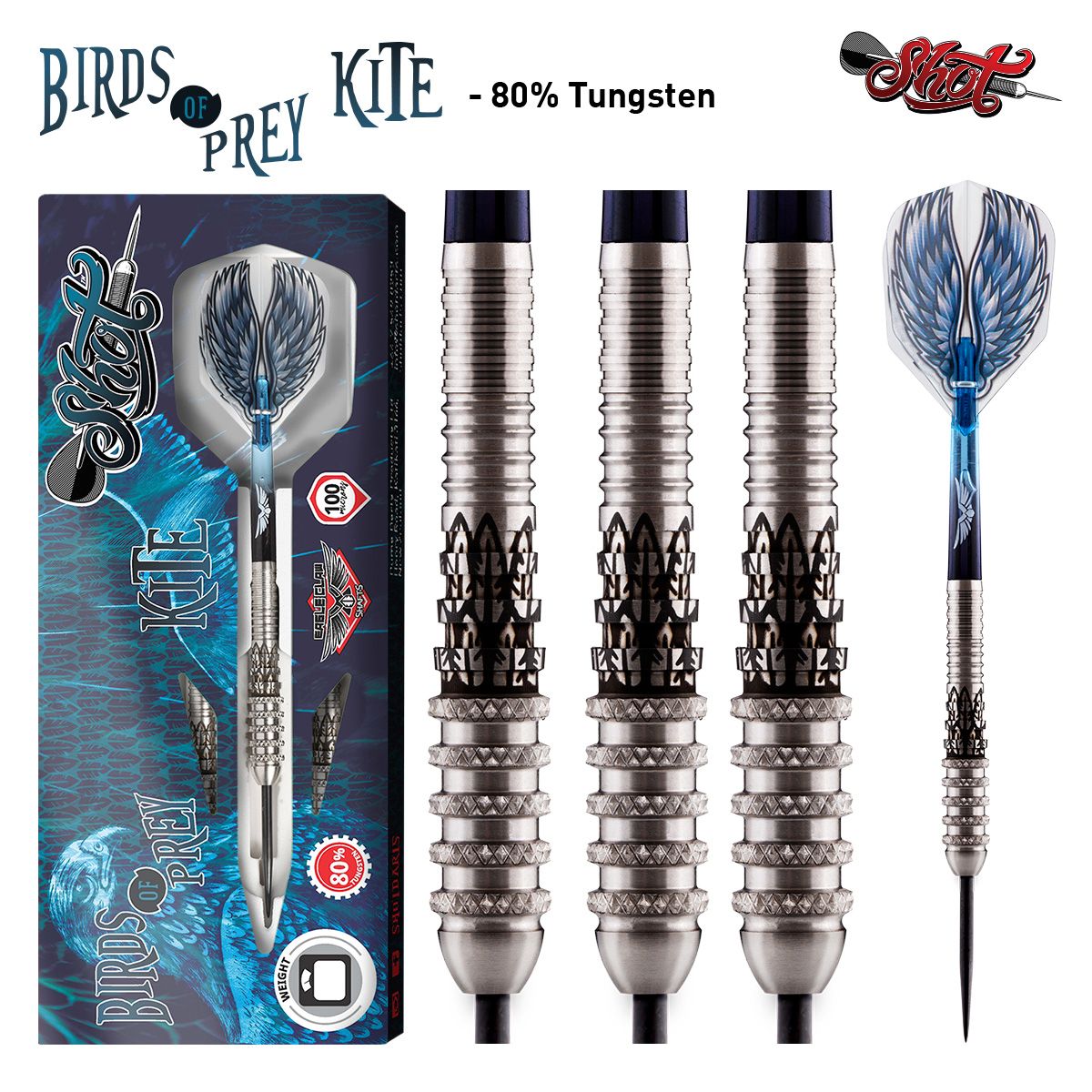 Shot Birds of Prey Kite 80% Steeldart
