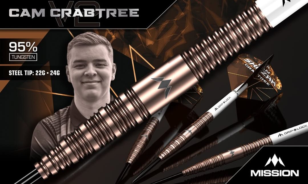 Mission Cam Crabtree V2 95% Steeldart