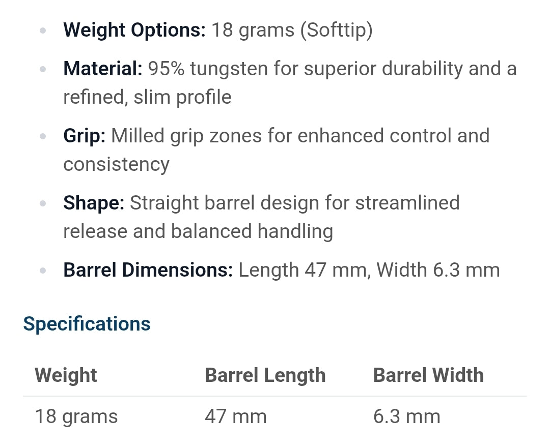 Target Chris Dobey 95K 95% 18 gr Softdart