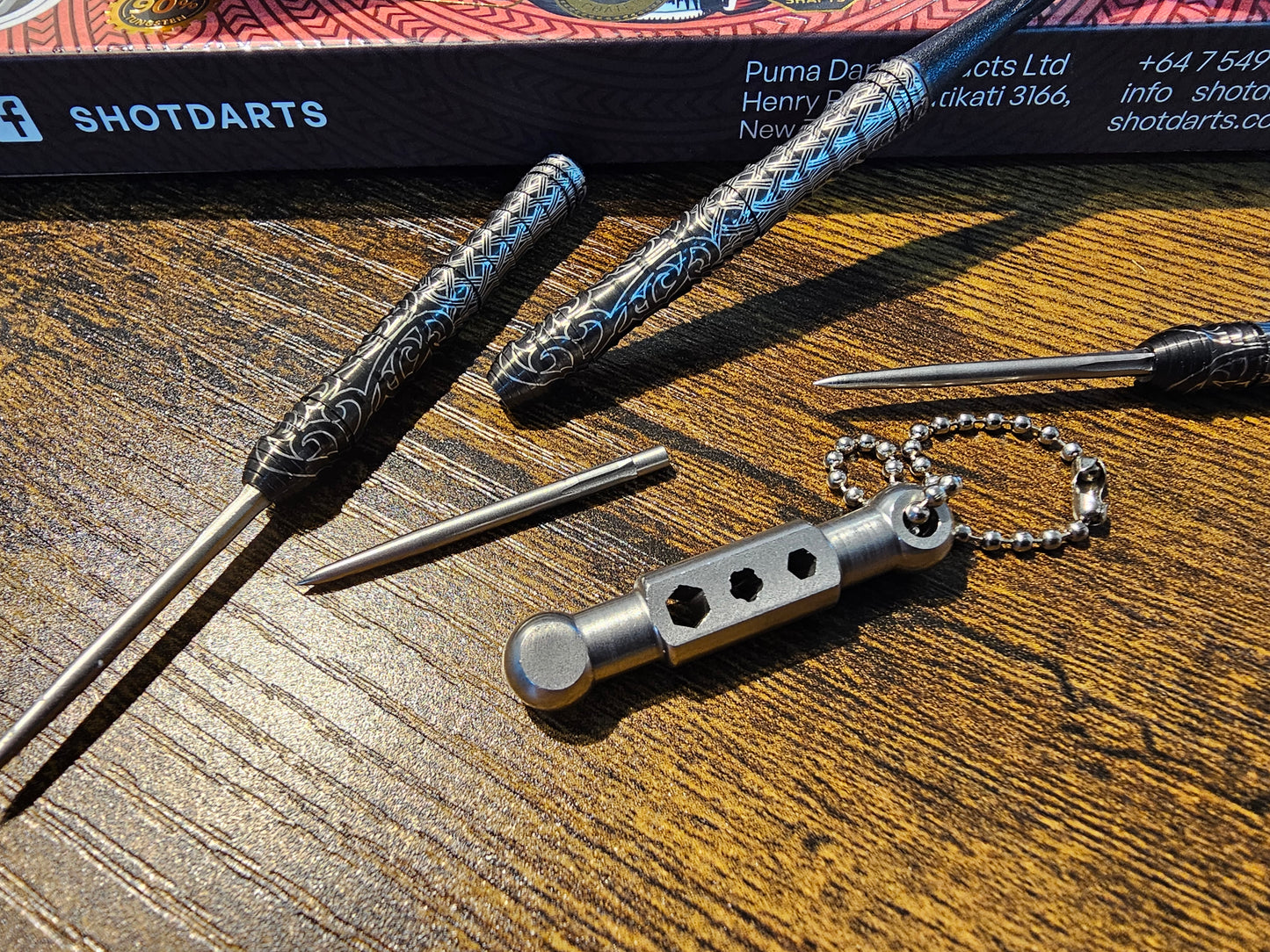 Shot Warrior Kapene 90% Steeldart 24g Steeldart inkl. CALIBURN EVO SYSTEM