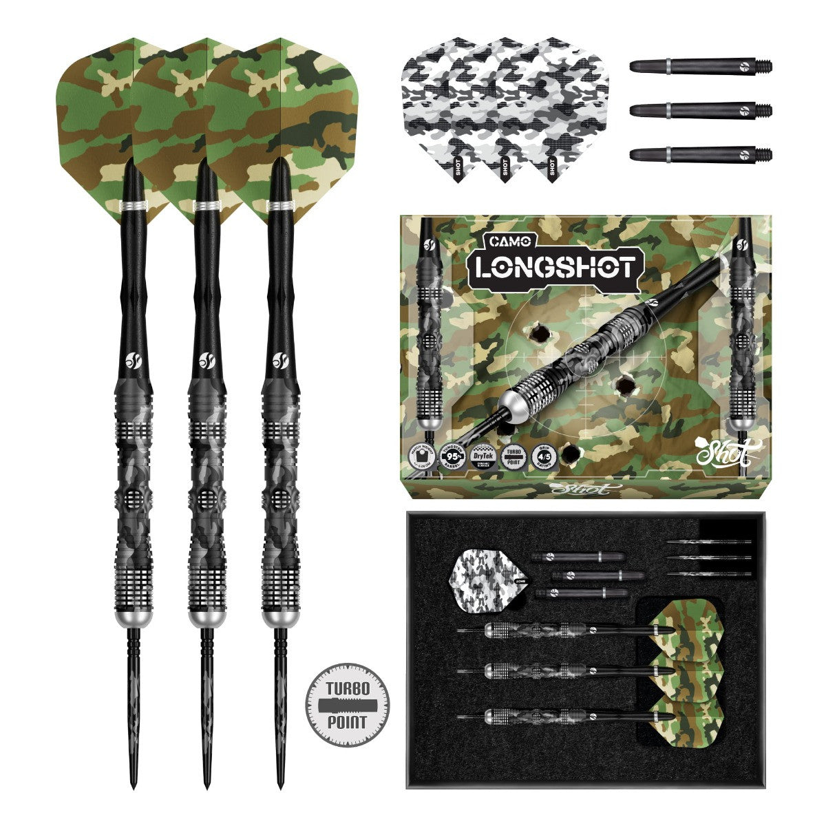 Shot Camo Longshot 95% TP Steeldart