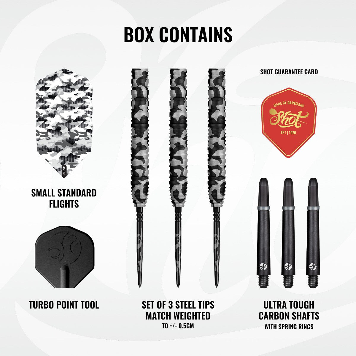 Shot Camo Polar 90% TP Steeldart