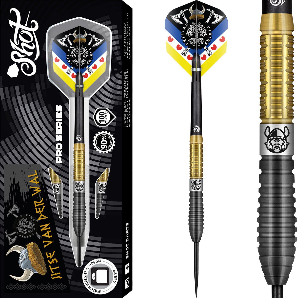 Shot Jitse van der Wal 90% Steeldart
