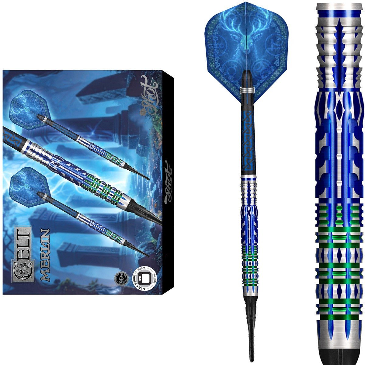 Shot Celt Merlin 95% 20 gr Softdart
