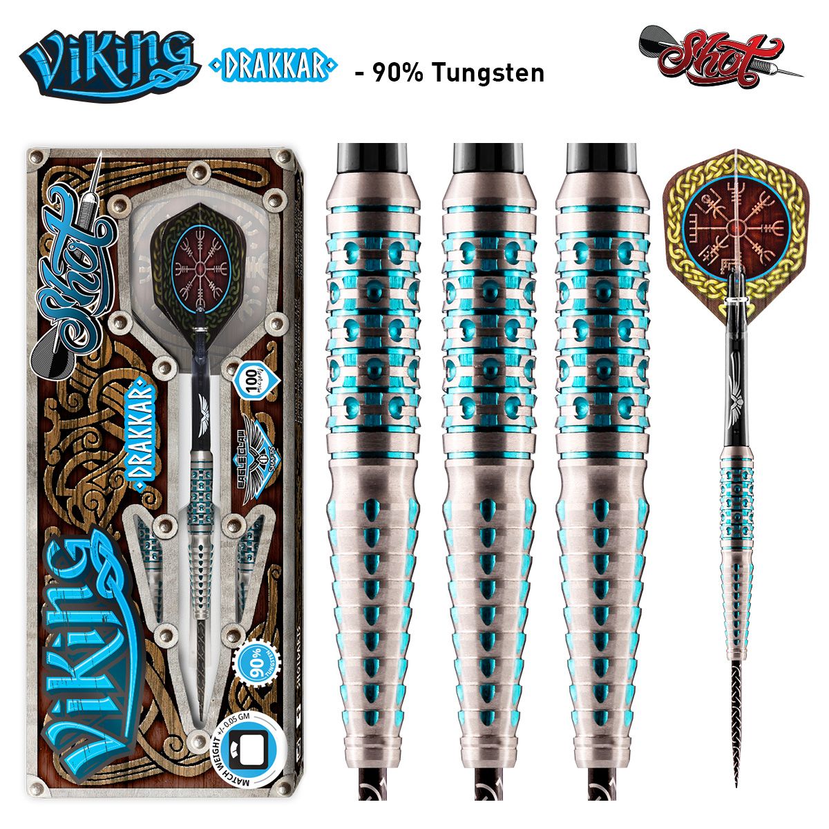 Shot Viking Drakkar 90% Steeldart