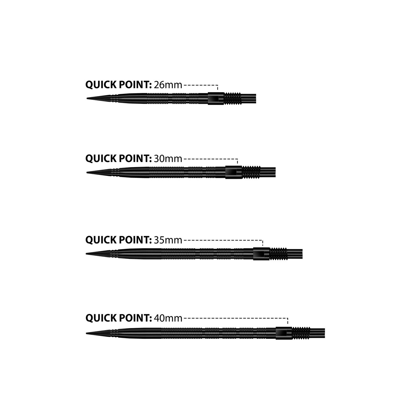 Harrows Micro Quick Points - schwarz