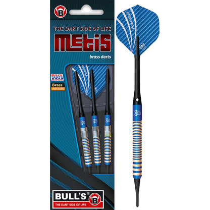 BULL'S Metis blau Brass Softdart