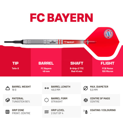 BULL'S FC Bayern München 18g Softdart