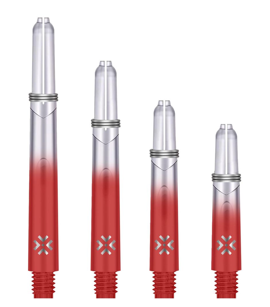 Bullet Shafts Transparent / Red