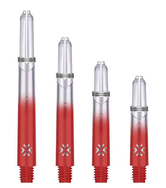 Bullet Shafts Transparent / Red