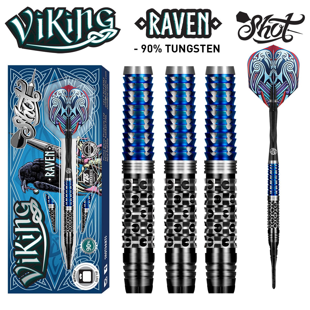 Shot Viking Raven 90% Softdart 18g