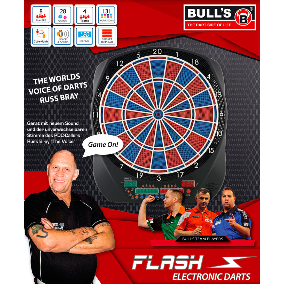 BULL'S Flash RB Sound Elektronik Dartboard