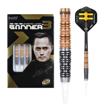 One80 Gunner III Softdart 20g schwarz/rose gold