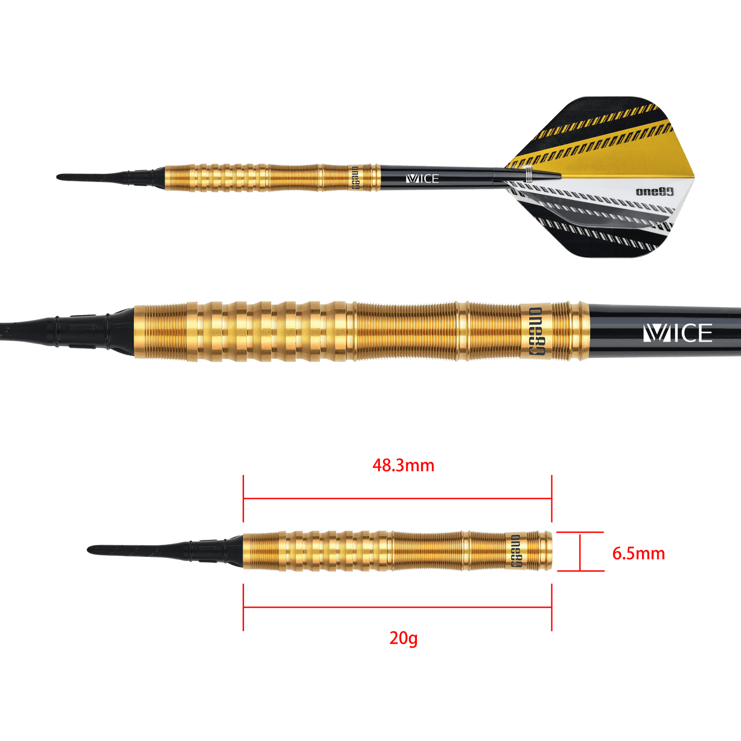 One80 Dave Ladley 20g Signature Softdart