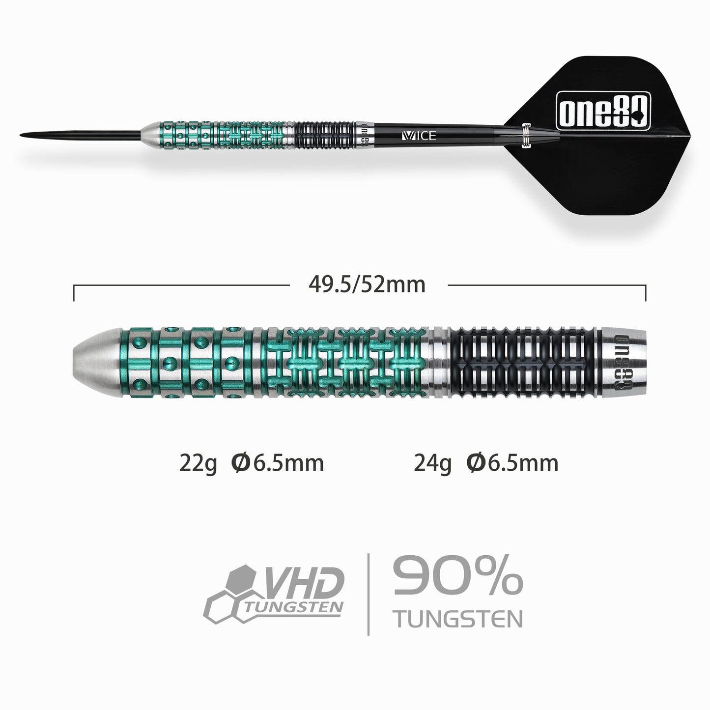 ONE80 Ludo Le Mat Signature Steeldart