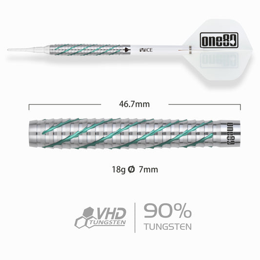 One80 Akari Tanahara Signature V2 Softdart Emerald 18g