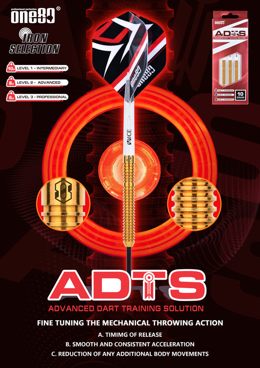 One80 Training Darts ADTS Brass Steeldart