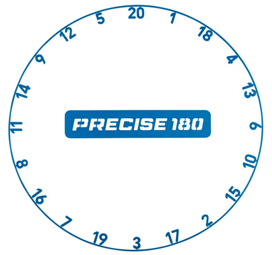 Precise180 Zahlenring - Arctic Blue