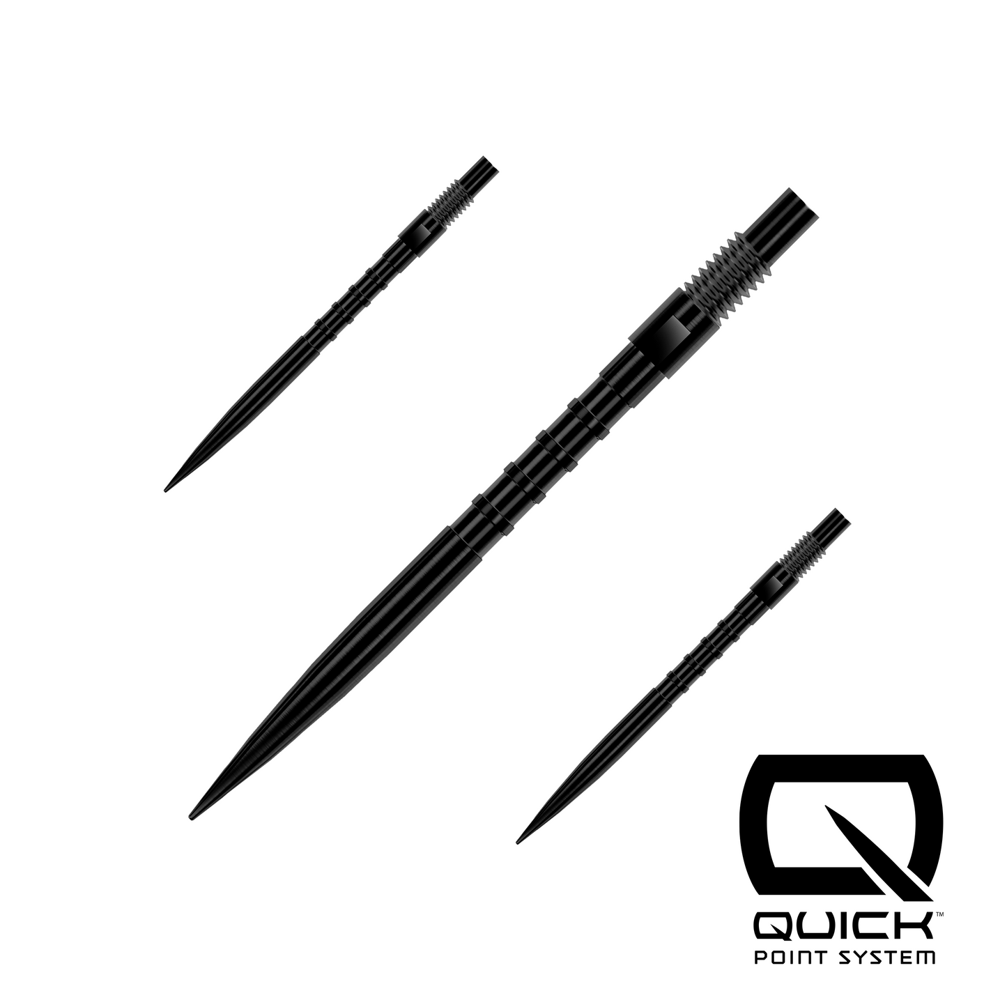 Harrows Heavy Metal Grip Quick Points - schwarz