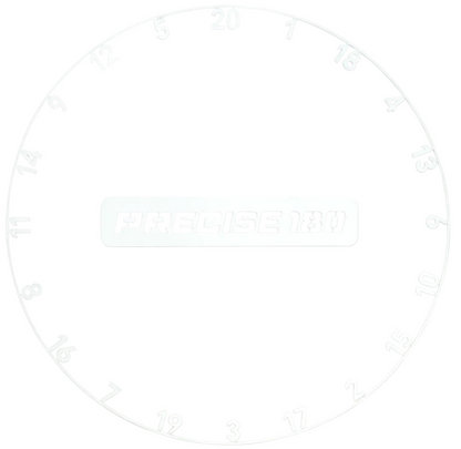 Precise180 Zahlenring - Classic White