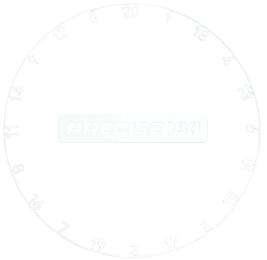 Precise180 Zahlenring - Classic White