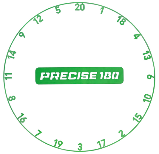 Precise180 Zahlenring - Emerald Green