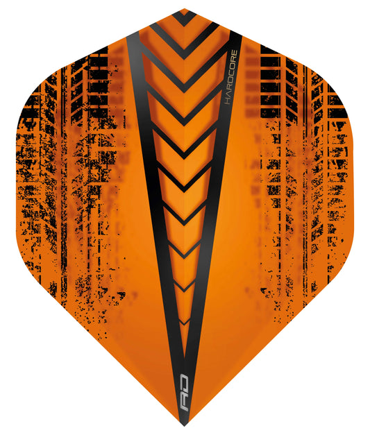 RedDragon Hardcore Radical Orange Dart Flights