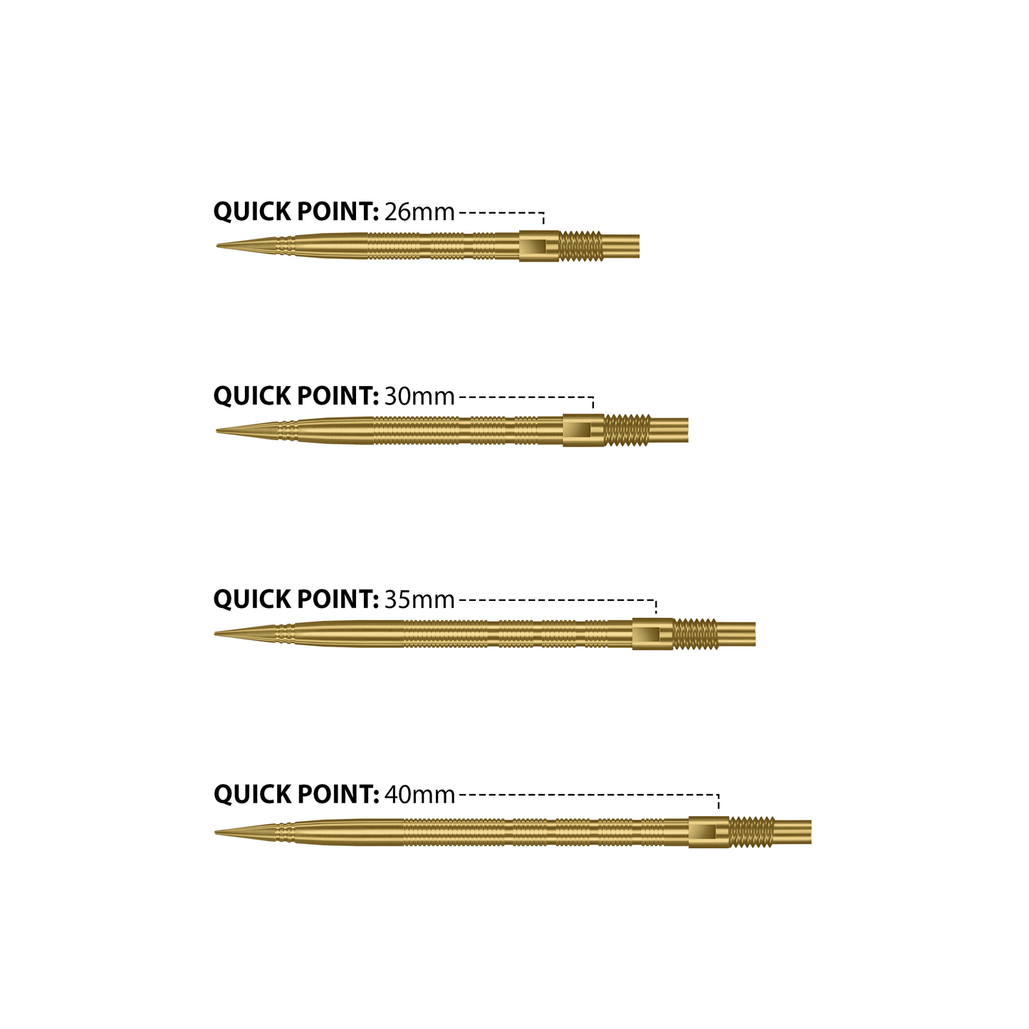 Harrows Micro Quick Points - gold