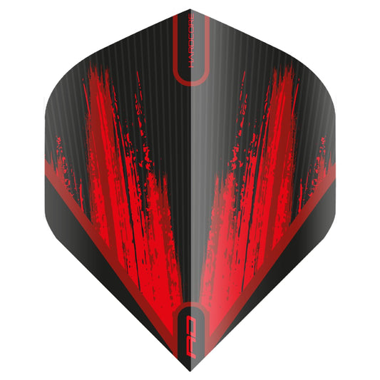 RedDragon Hardcore Radical Red/Black Dart Flights