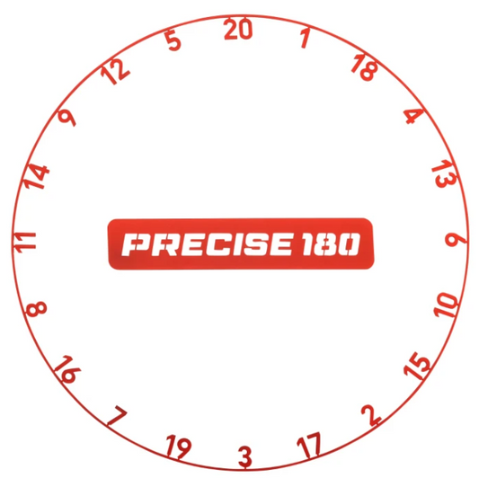 Precise180 Zahlenring - Inferno Red
