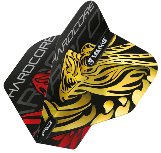 RedDragon Jonny Clayton Gold & Red Yin Yang Dart Flights