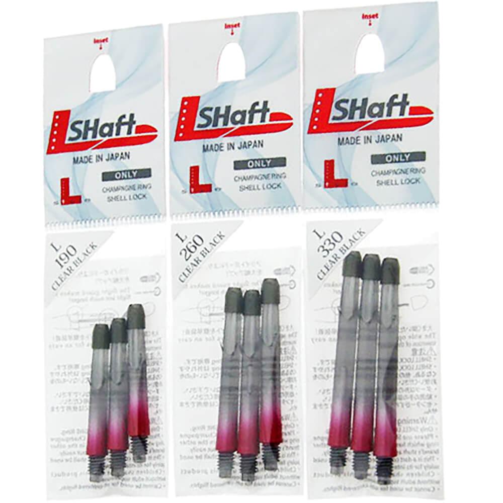 L-Style 2tone Shaft clear black - red