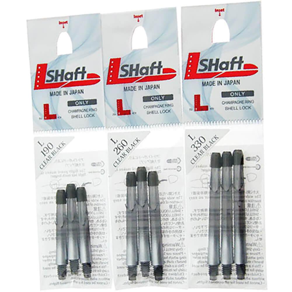 L-Style 2tone Shaft clear black - silver