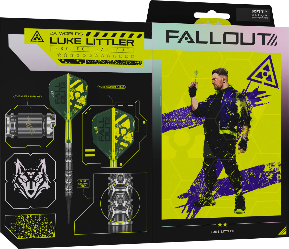 Target Luke Littler Nuke Fallout 90% 19g Softdart