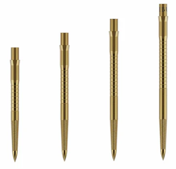 Caliburn EVO Dart Points - MICRO GRIP gold