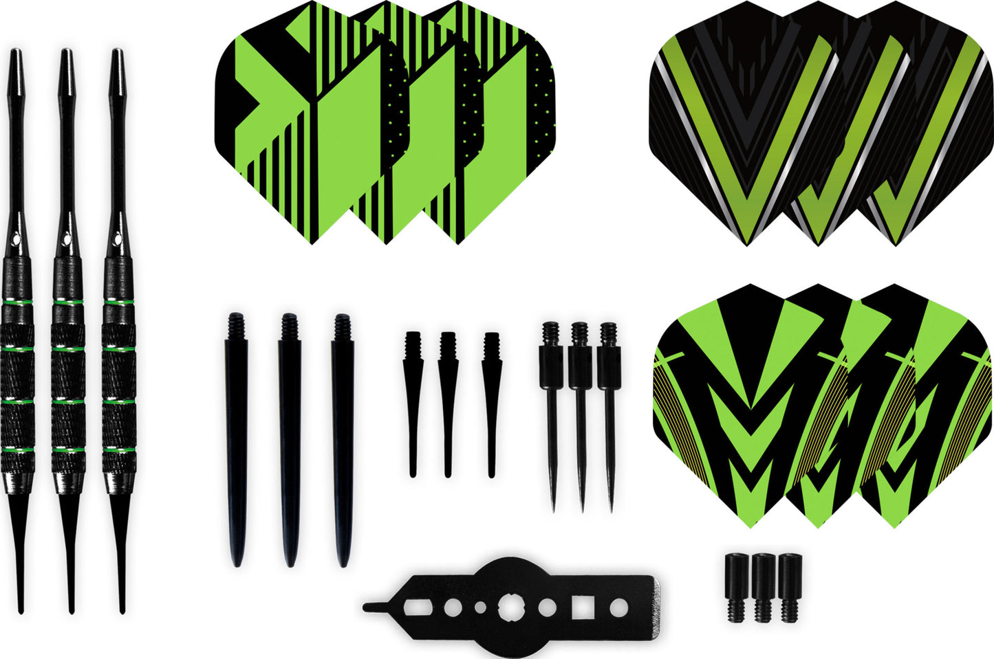 XQMax Blackline Brass Darts 21g Set
