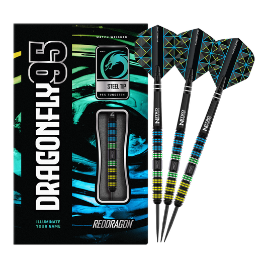 Red Dragon Dragonfly 95 Black Parallel Steeldarts