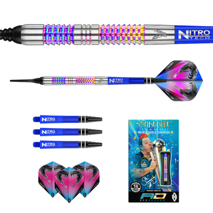 RedDragon Peter Wright Snakebite Rainbow Mamba 18g Softdart