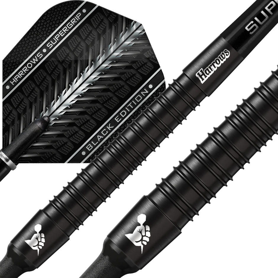 Harrows Supergrip Black Edition - 90% Softdart