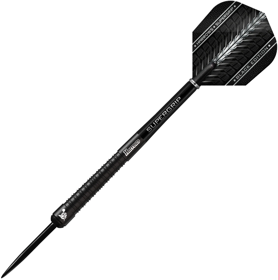 Harrows Supergrip Black Edition - 90% Steeldarts