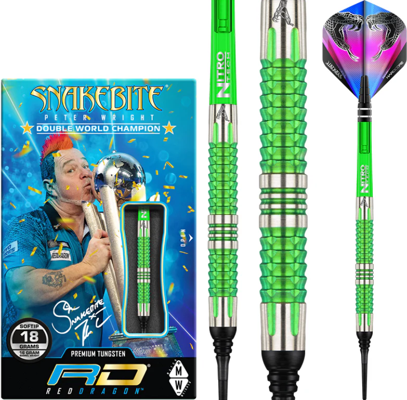 RedDragon Peter Wright Snakebite Mamba 2 18g Softdart