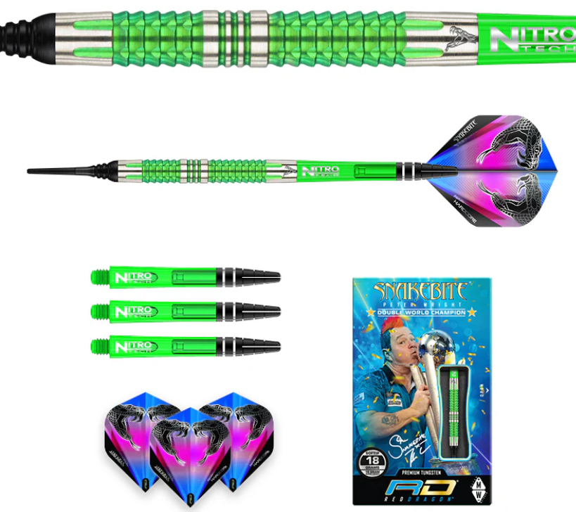 RedDragon Peter Wright Snakebite Mamba 2 18g Softdart