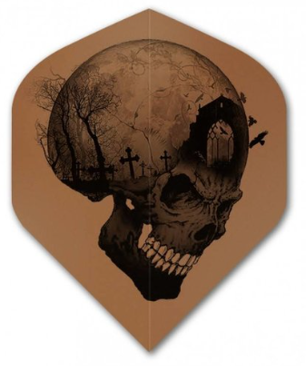 Alchemy Dart Flights - No2 - Std - Kupfer - Headstone Skull