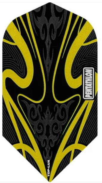 Pentathlon TDP-Lux Dart Flights - Slim - gelb